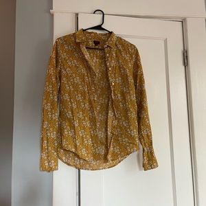 Liberty print J Crew button down
